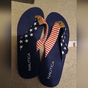 Nautica Patriotic Flip Flop